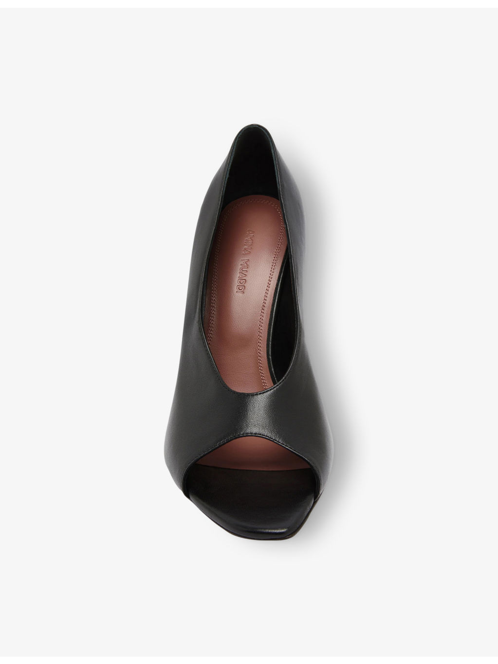 Julianne Peep-Toe Leather Pumps - 2