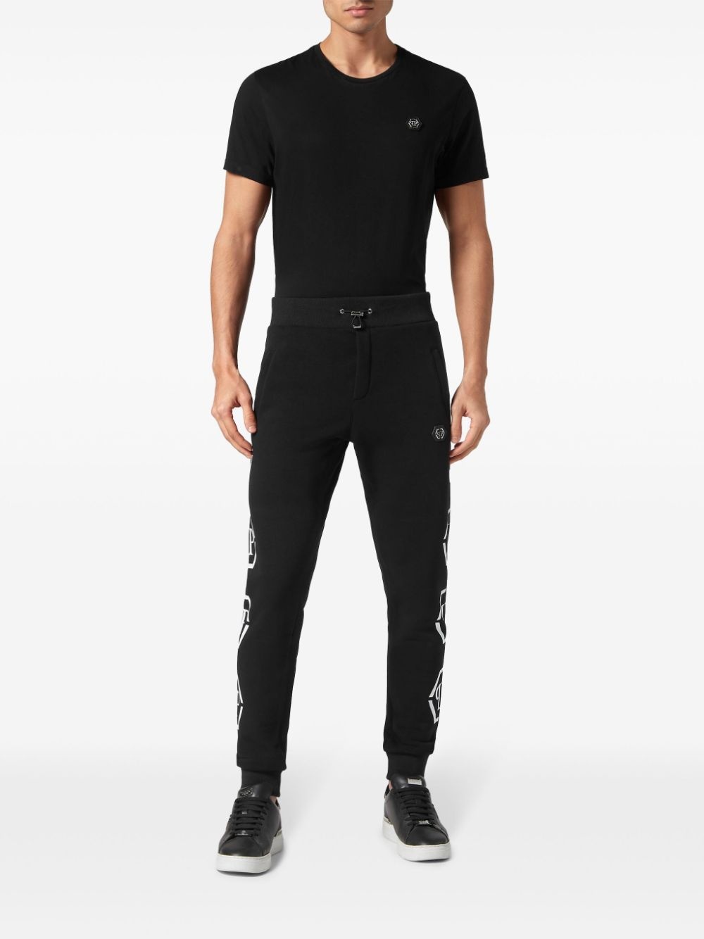 monogram-print track pants - 2