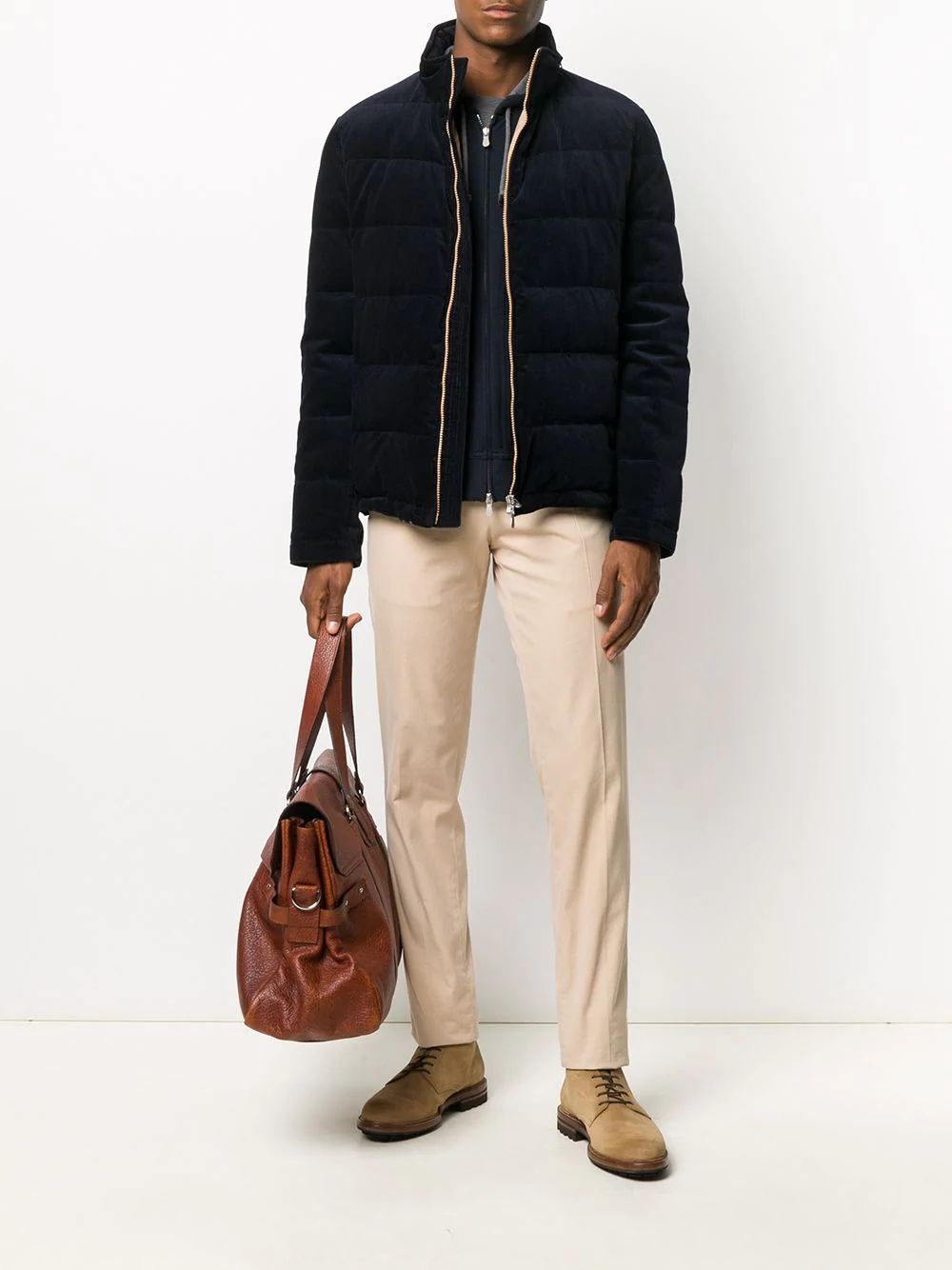 corduroy down jacket - 2