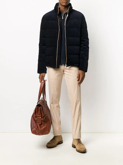 Brunello Cucinelli corduroy down jacket outlook