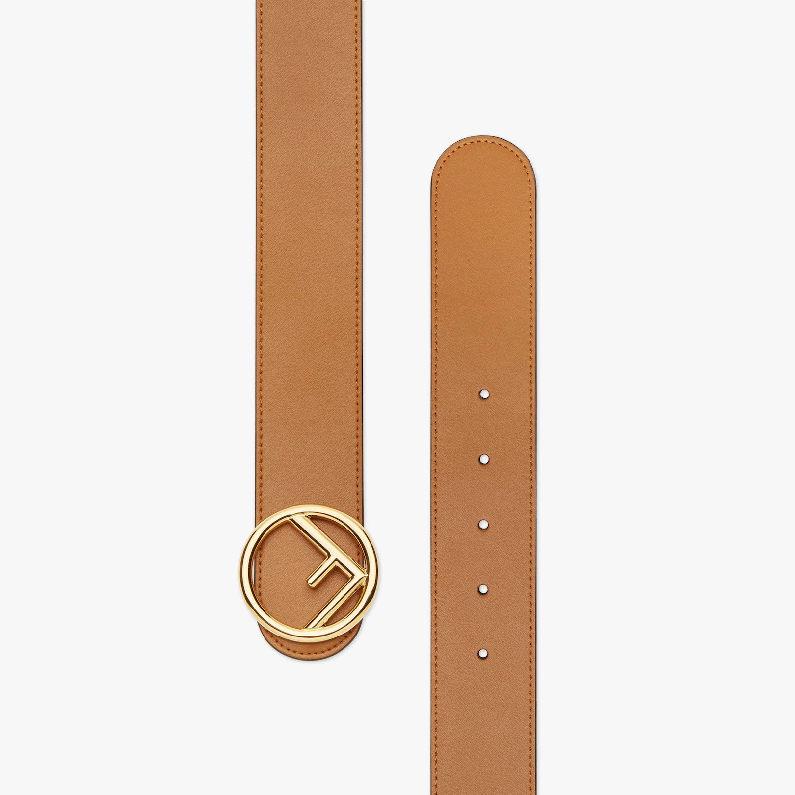 Brown leather belt - 2