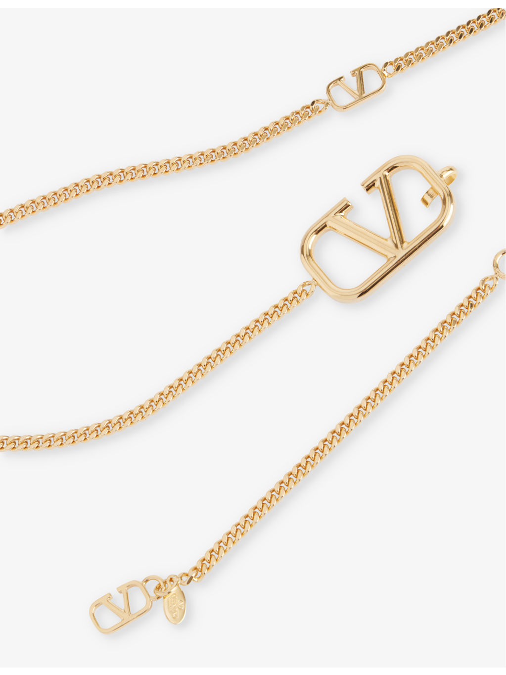 VLogo Signature brass chain belt - 3