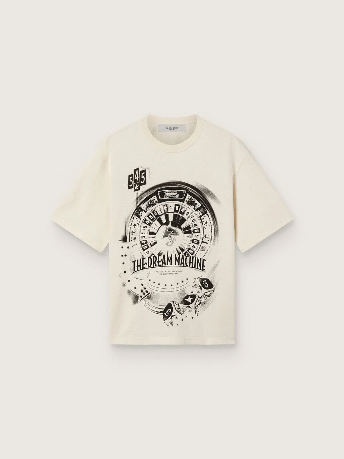 Golden Goose / Fivefourfive Collab white “Dream Time” T-shirt - 1