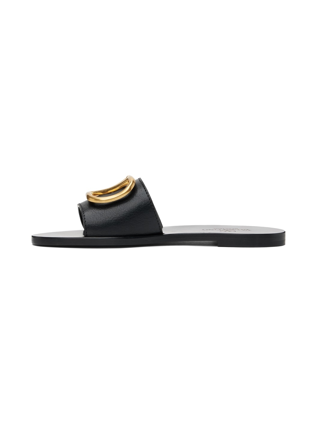 Black VLogo Sandals - 3