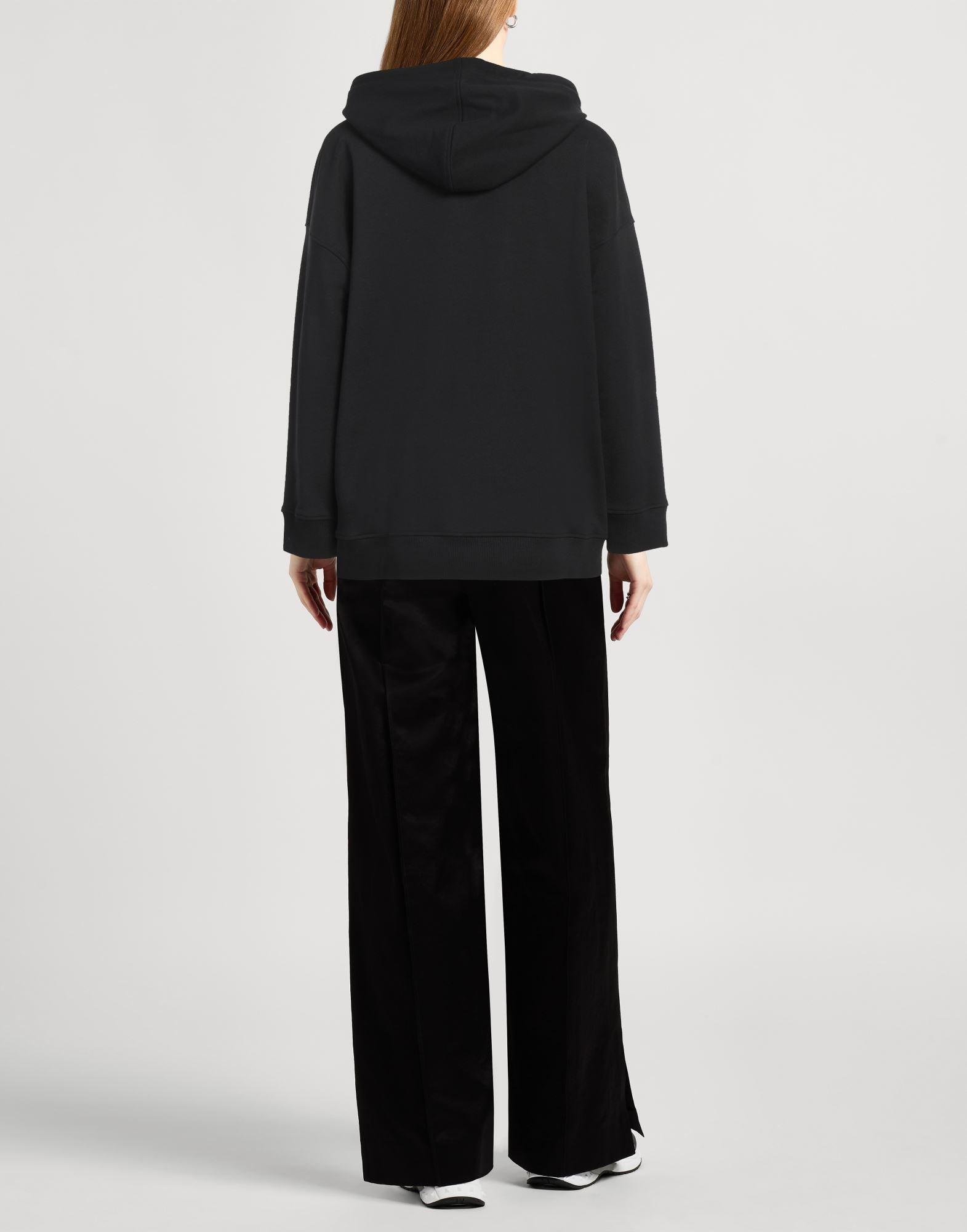 Black Women's Hooded Sweatshirt - 3