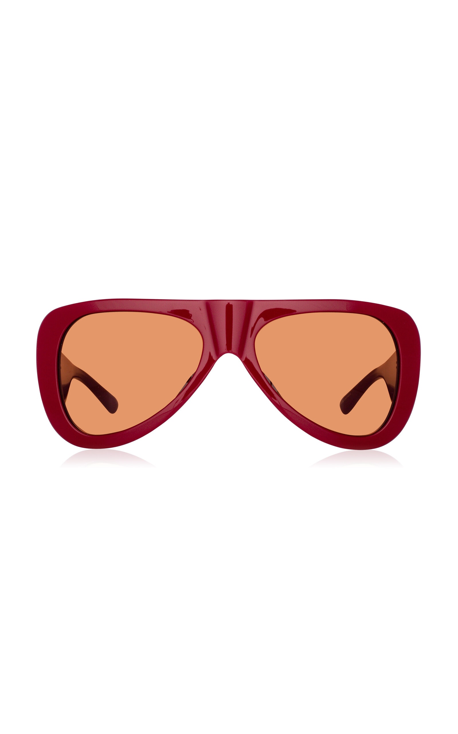 Edie Aviator-Frame Acetate Sunglasses red - 1