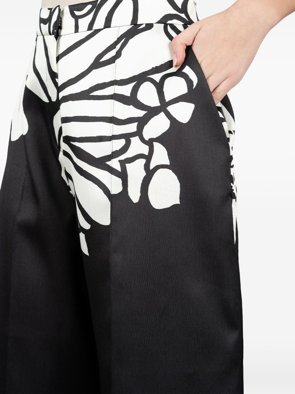 Printed Mikado trousers - 5