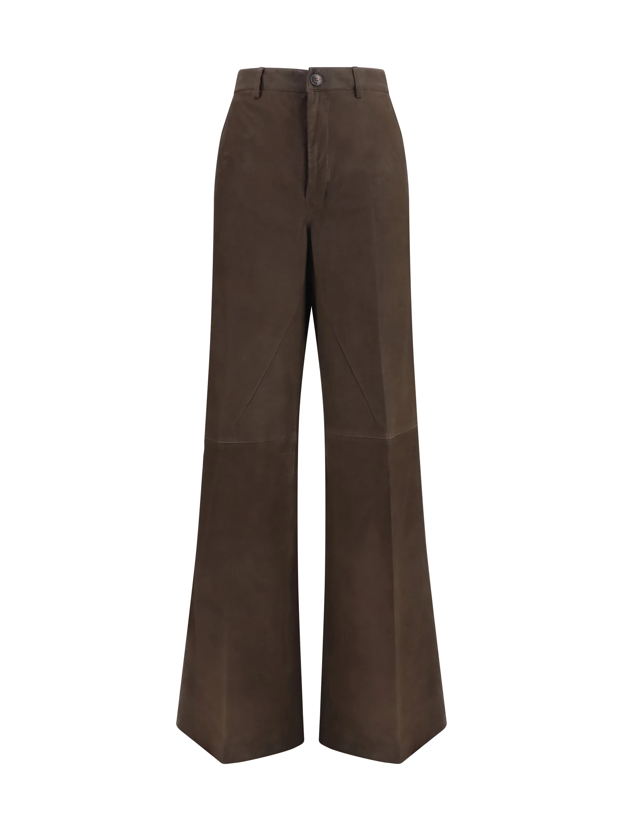 Rick Owens Women Leather Pants - 1