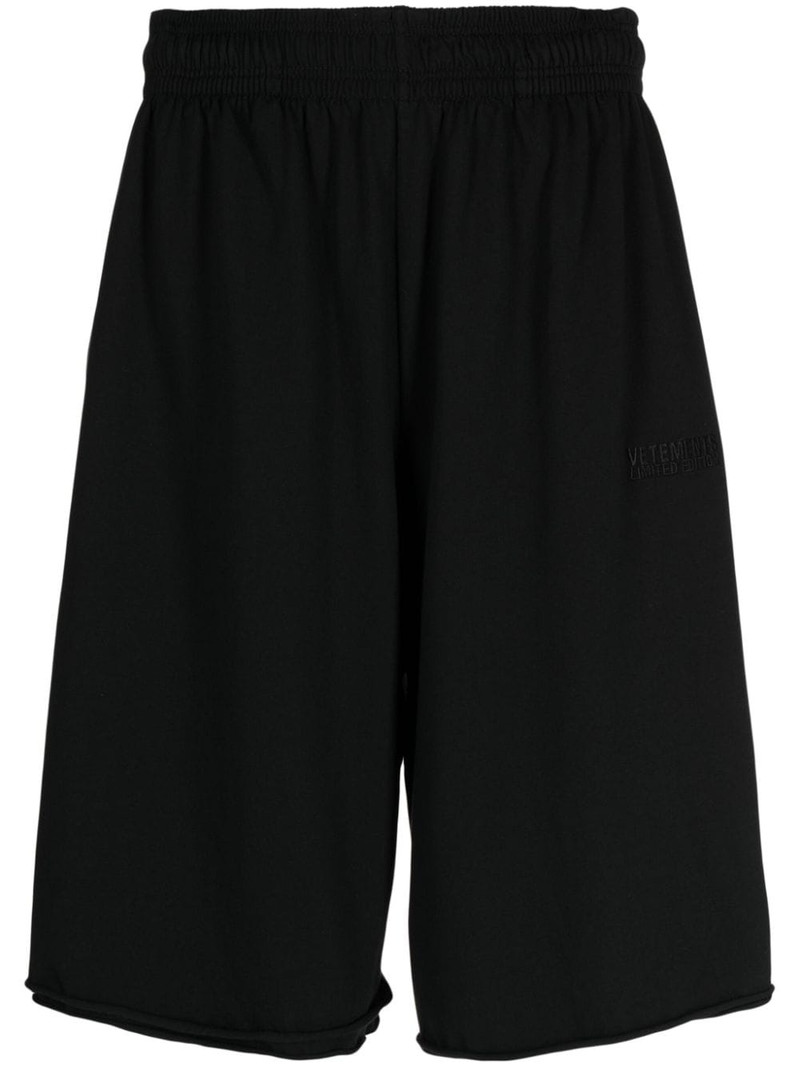 logo-embroidered jersey shorts 1