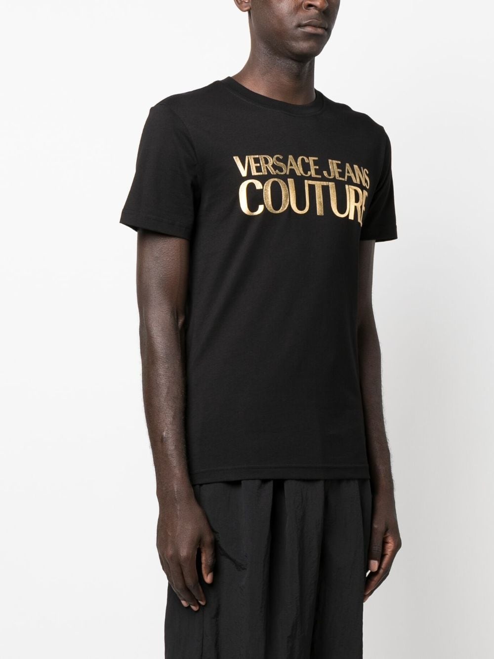 logo-print cotton T-shirt - 3
