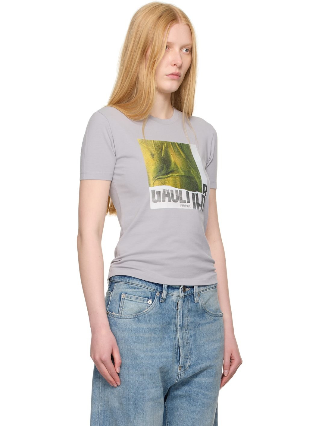 SSENSE Exclusive Gray Cotton Water Print Baby T-shirt - 2