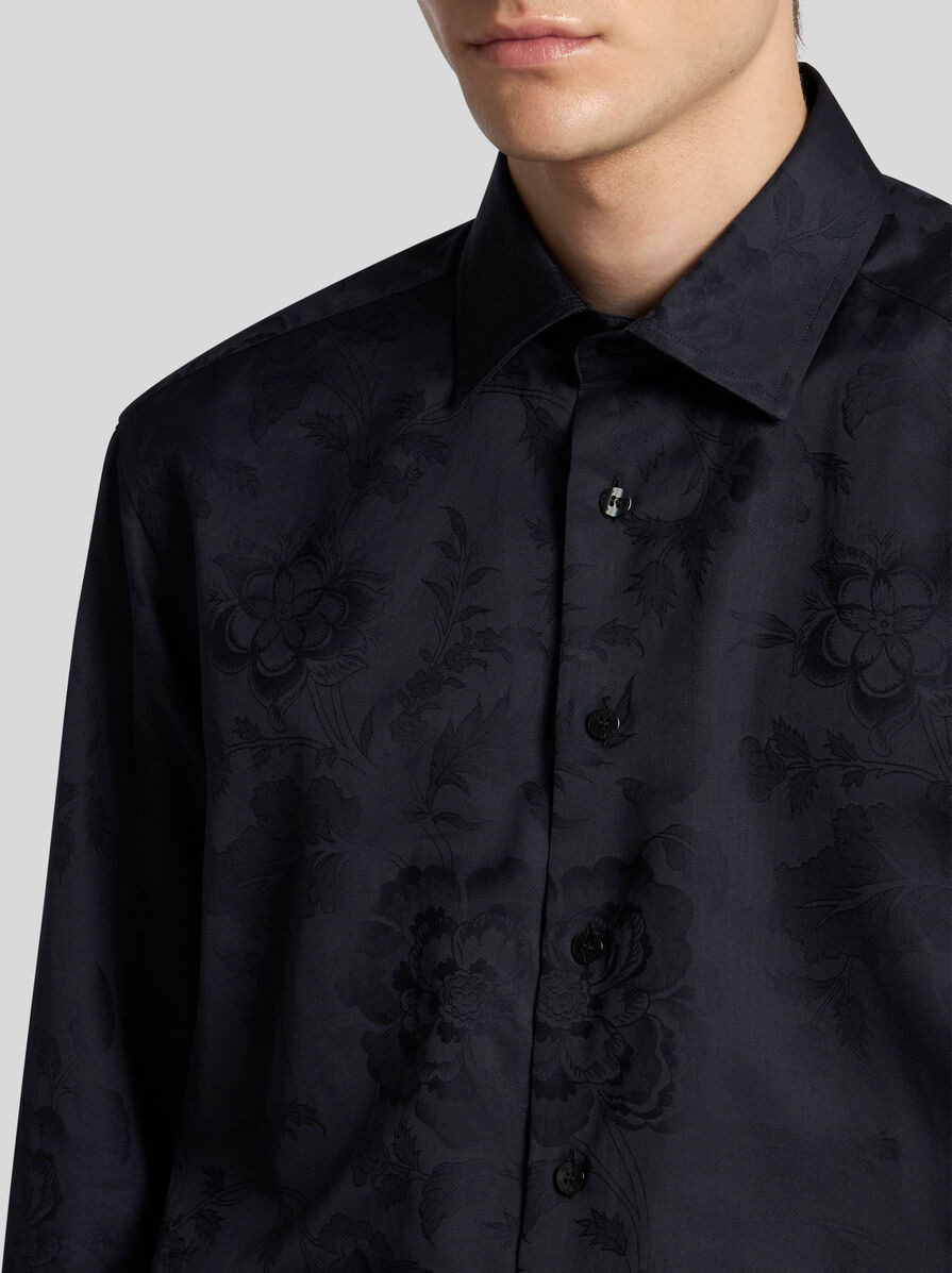 FLORAL JACQUARD SHIRT - 3