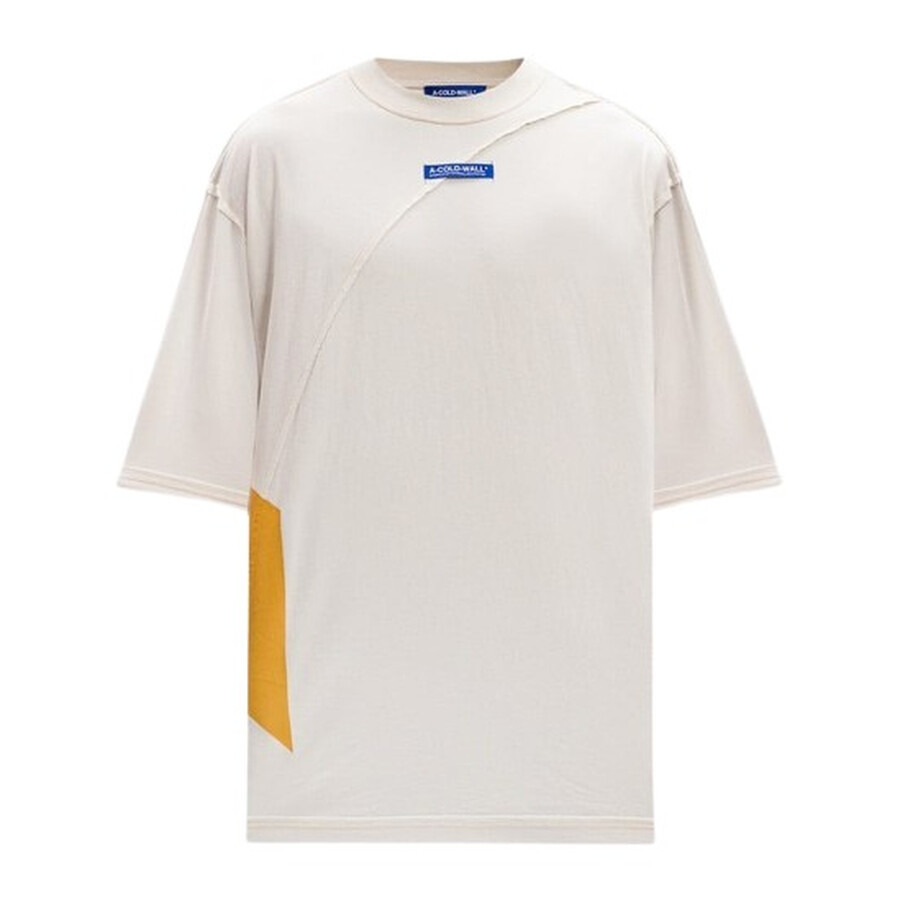 A Cold Wall Men's Beige Aspect Cotton T-Shirt - 5