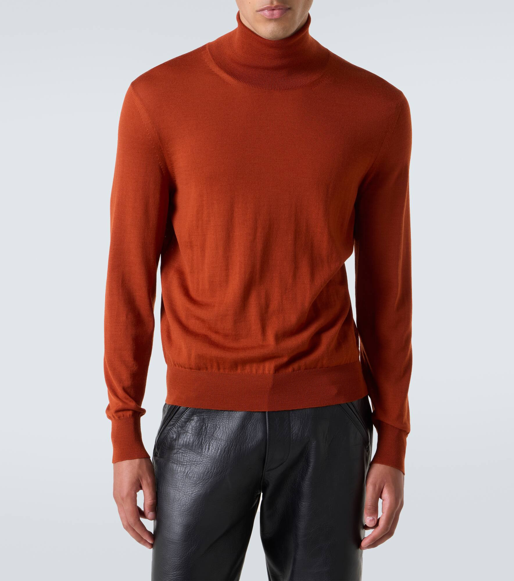 Wool turtleneck sweater - 3