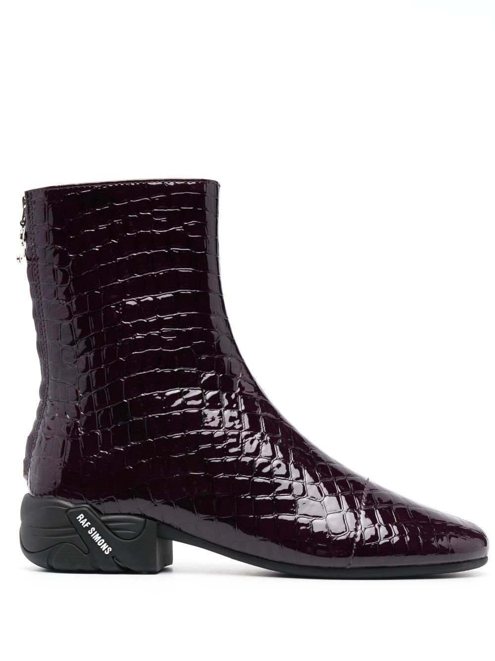 Solaris mock-croc ankle boots - 1