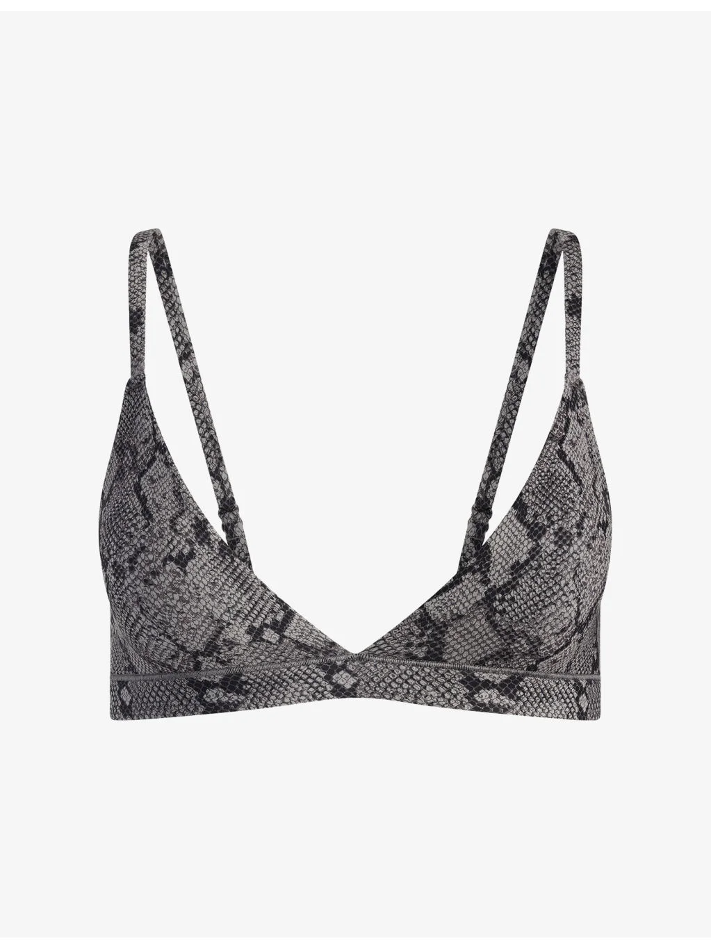 Fits Everybody Snake-Print Triangle Bralette - 1