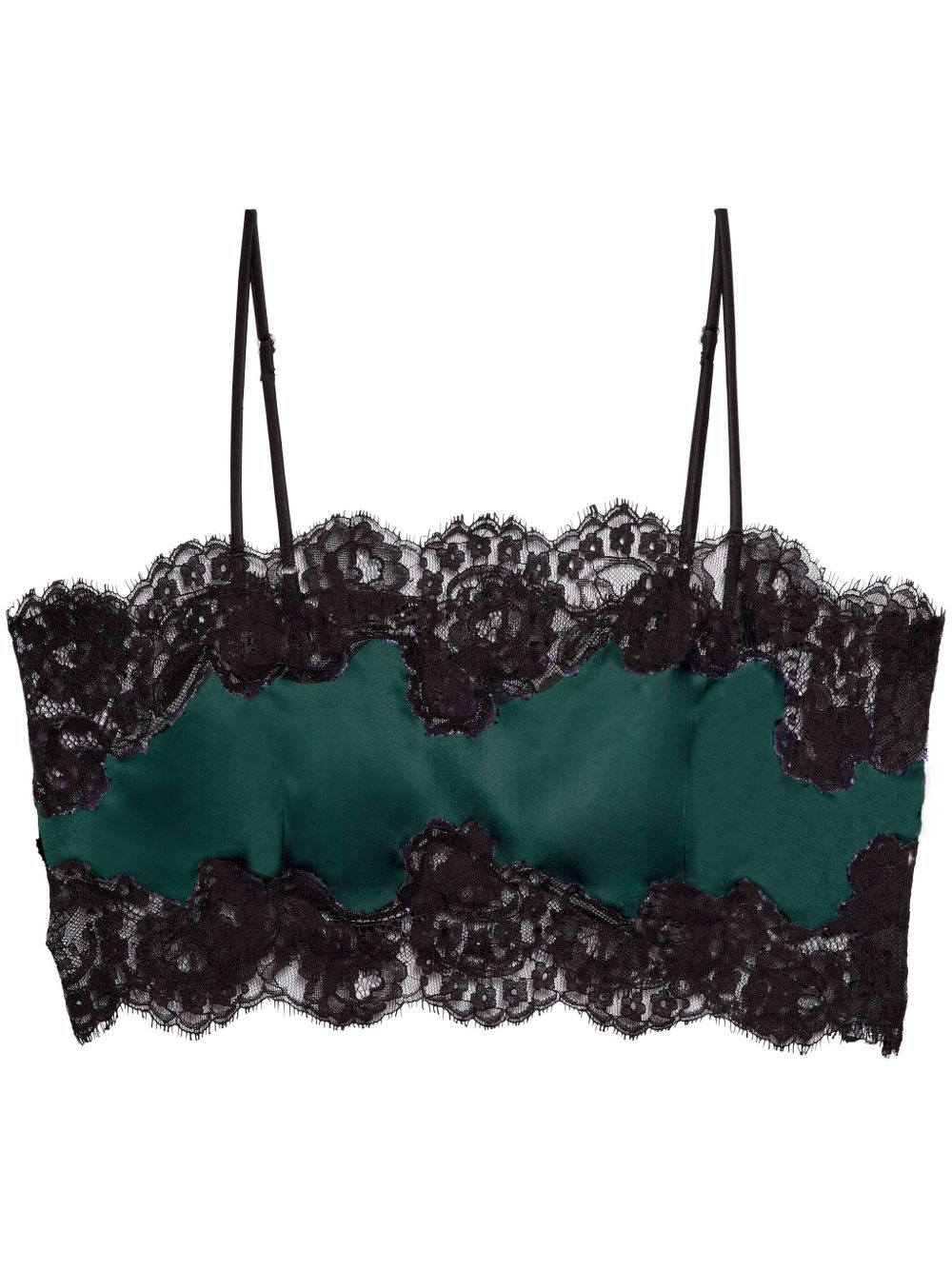 lace-trim top - 1