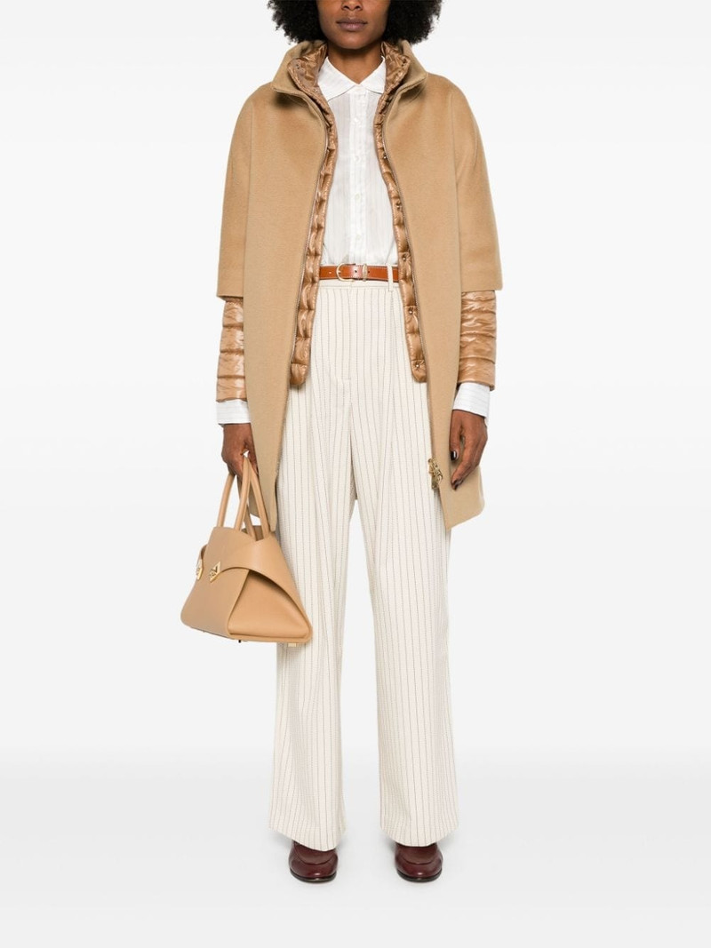 Herno detachable-panels virgin-wool coat outlook