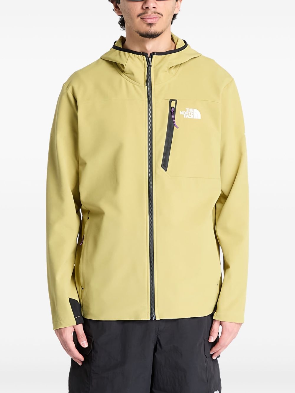 logo-print jacket - 1