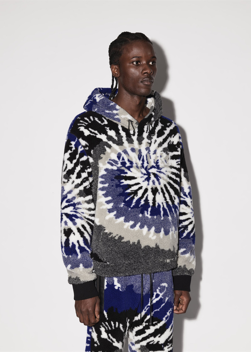 AMIRI TIE DYE POLAR FLEECE HOODIE outlook