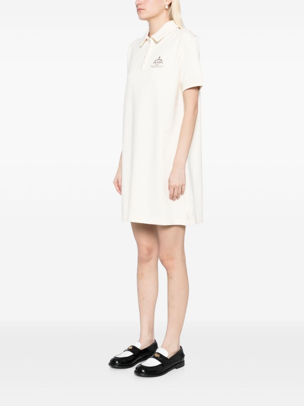 fleece short-sleeves mini dress - 3