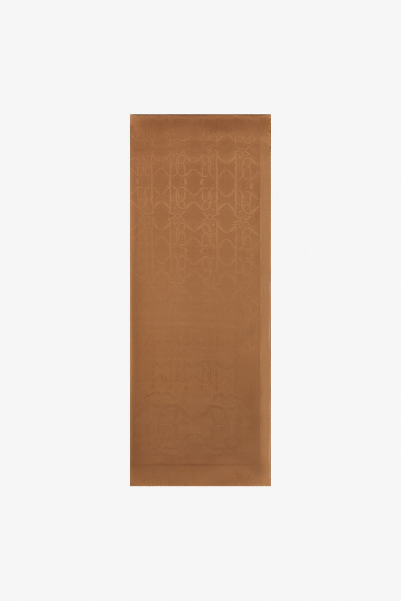 Jacquard Scarf with Mirror Snake Monogram and Logo 1