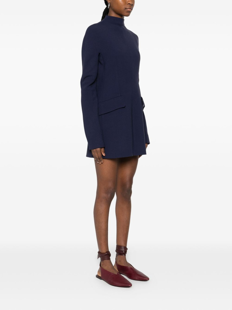 SPXTEFRITE pockets high-neck mini dress 3