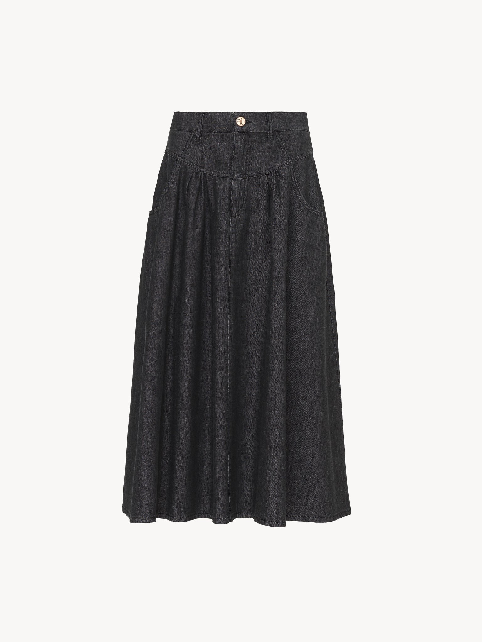 LOOSE MID-LENGTH SKIRT - 4