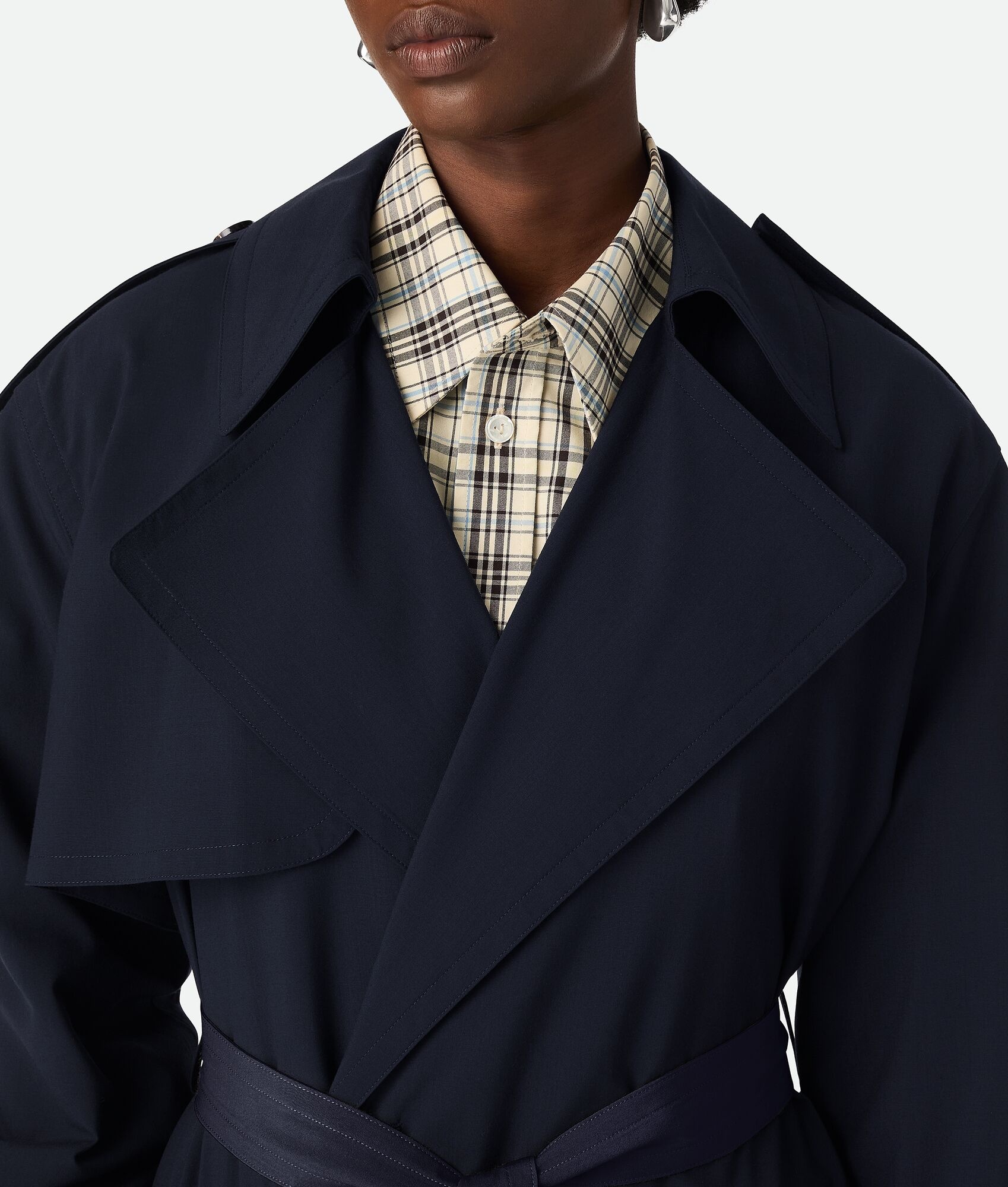 Fine Wool Trench Coat - 4