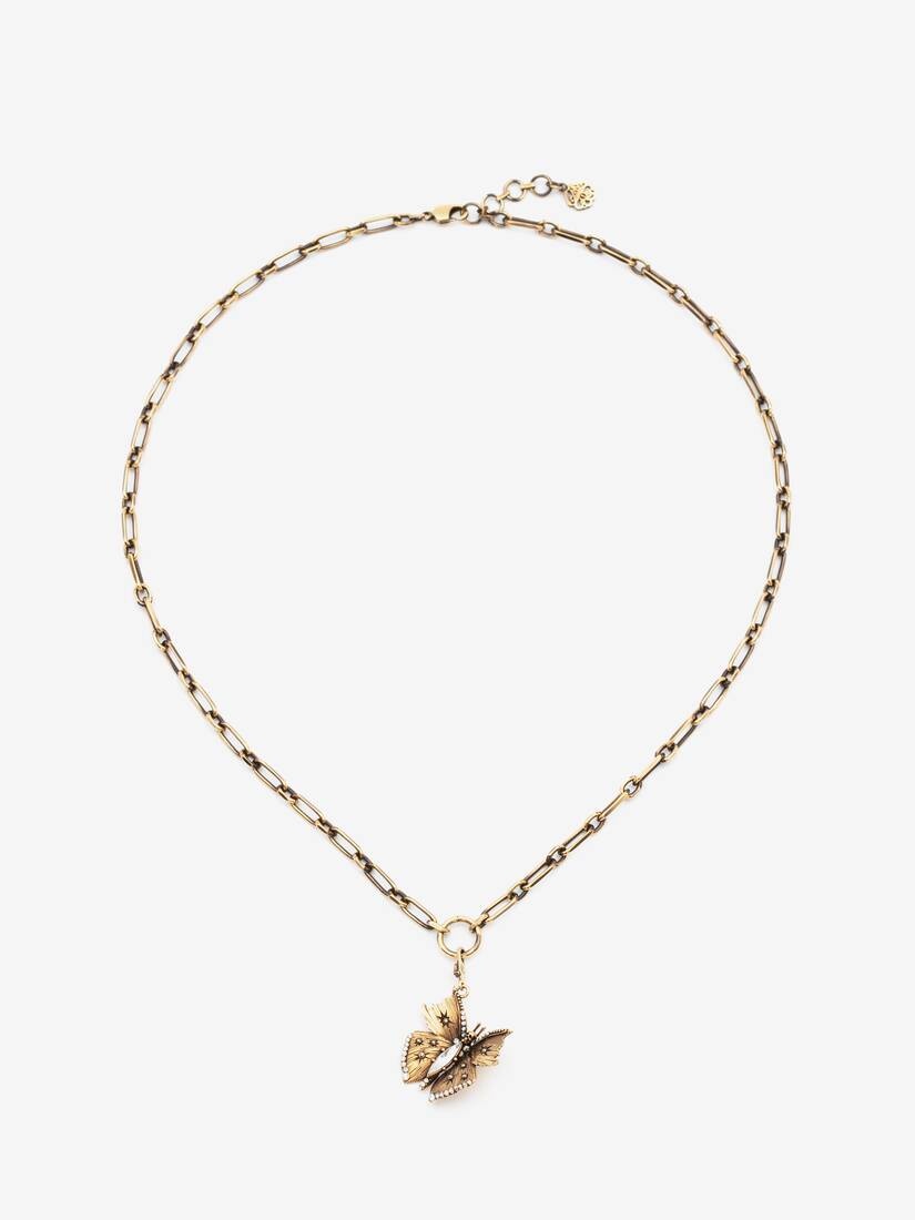Large Butterfly Charm in Antique Gold - 5