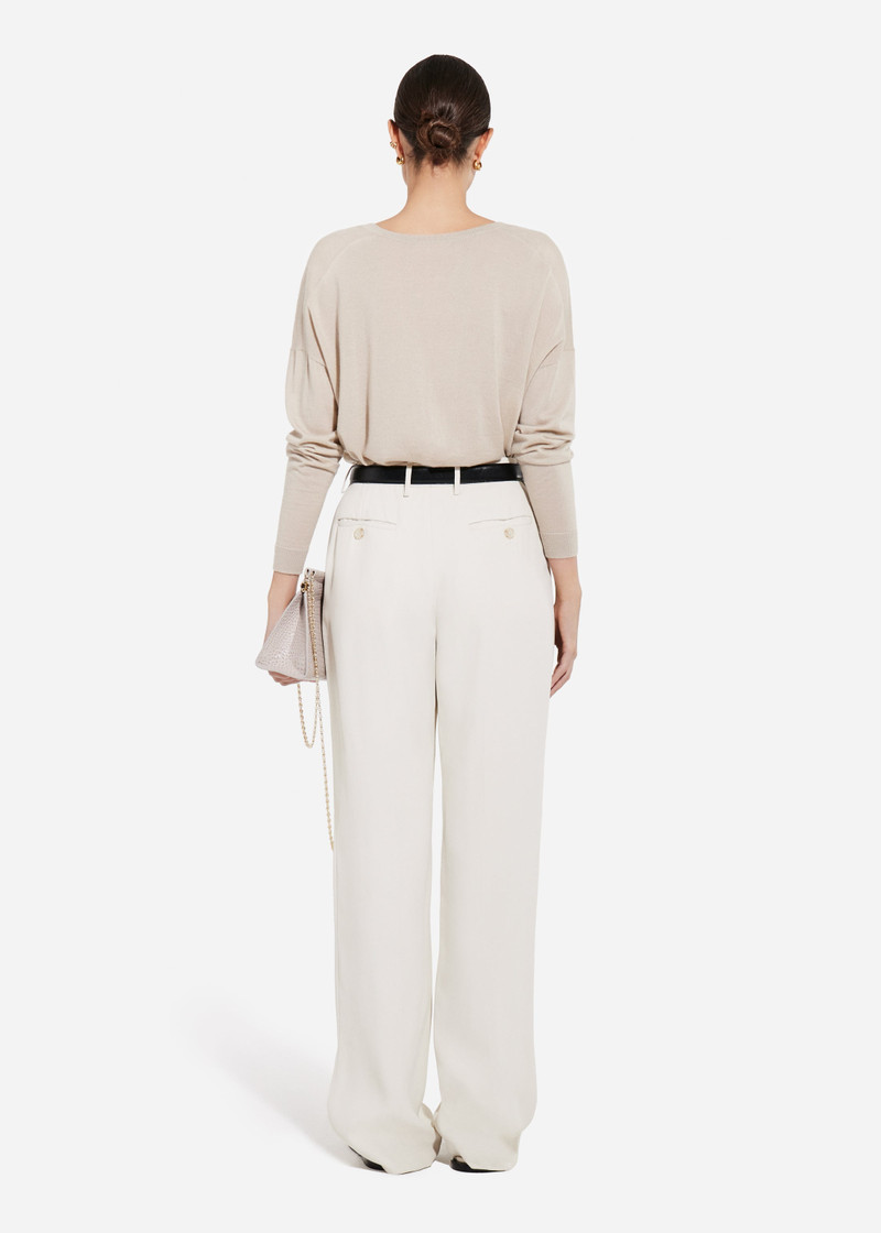 Tailored Straight-Leg Trouser in Viscose Twill 4