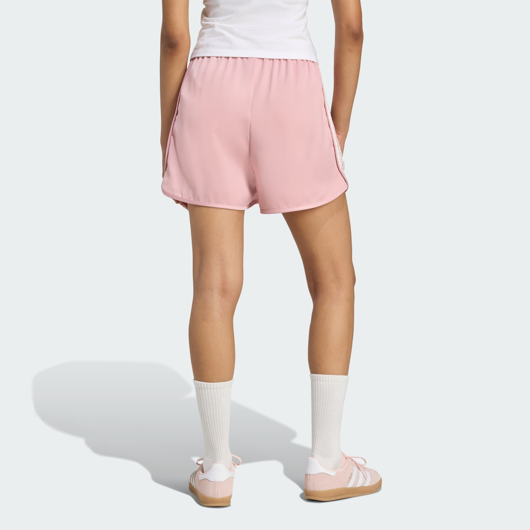 adidas Originals Satin Shorts Ruffle 3-Stripes - 3