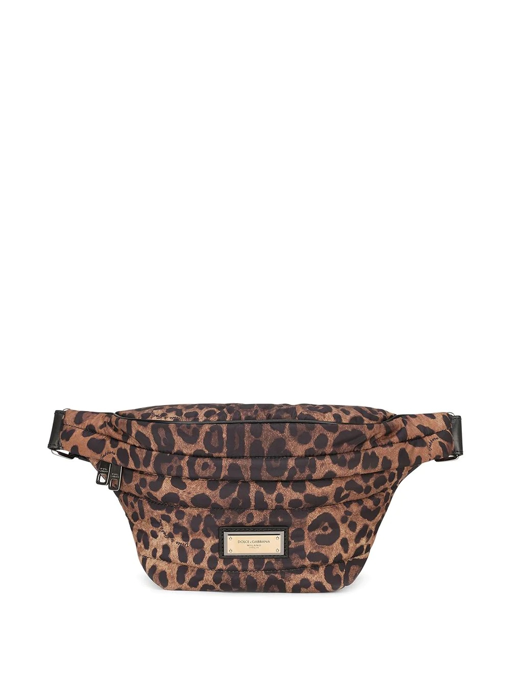 leopard-print belt bag - 1