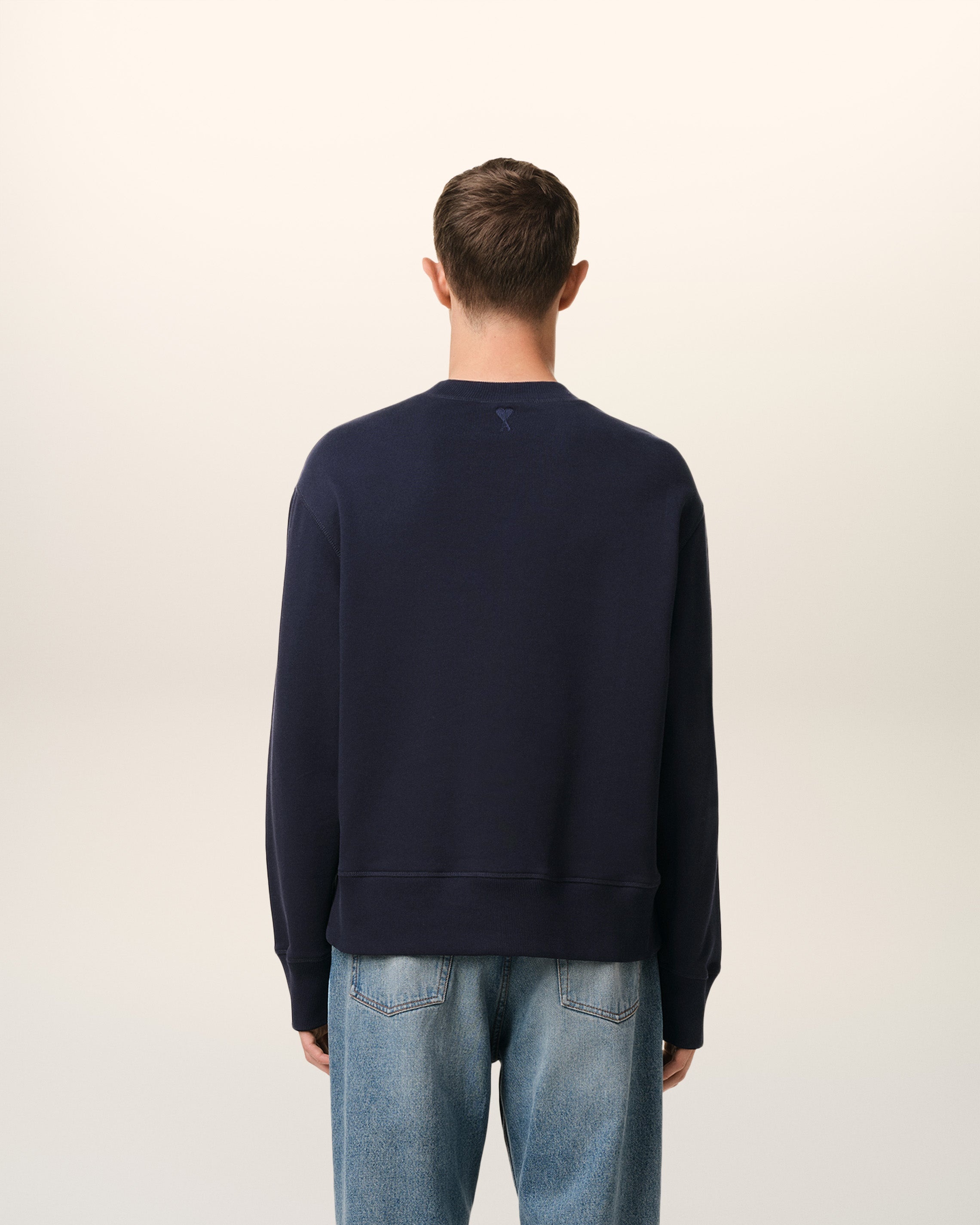 NAVY COTTON SWEATSHIRT - 5