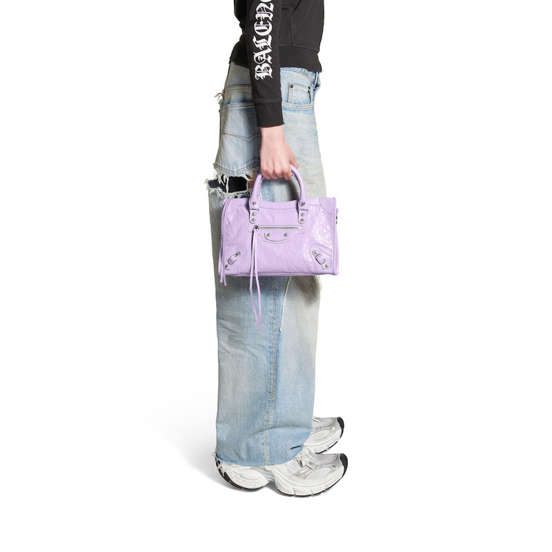 BALENCIAGA Women's Le City Small Bag in Light Purple outlook