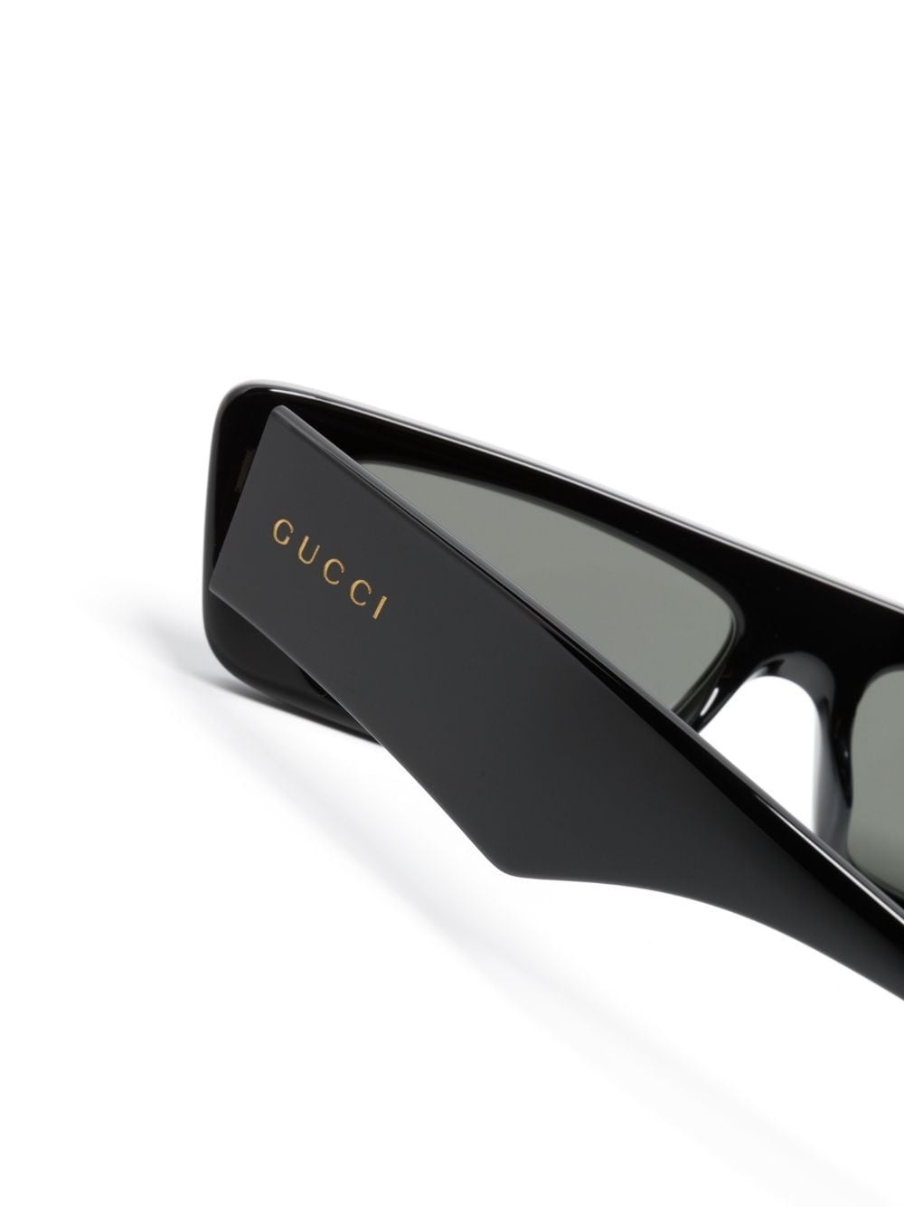 logo-print rectangle-frame sunglasses - 3