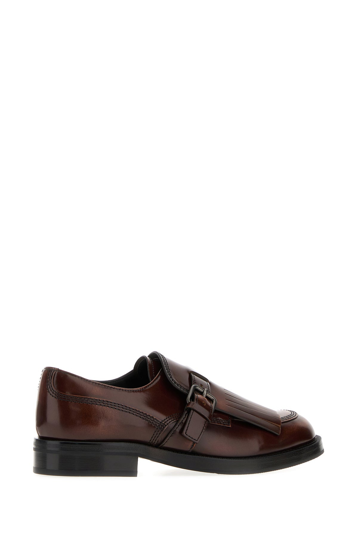 Brown leather Piper monk strap shoes - 3