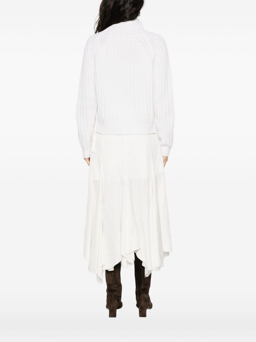 ribbed turtleneck sweater - 4