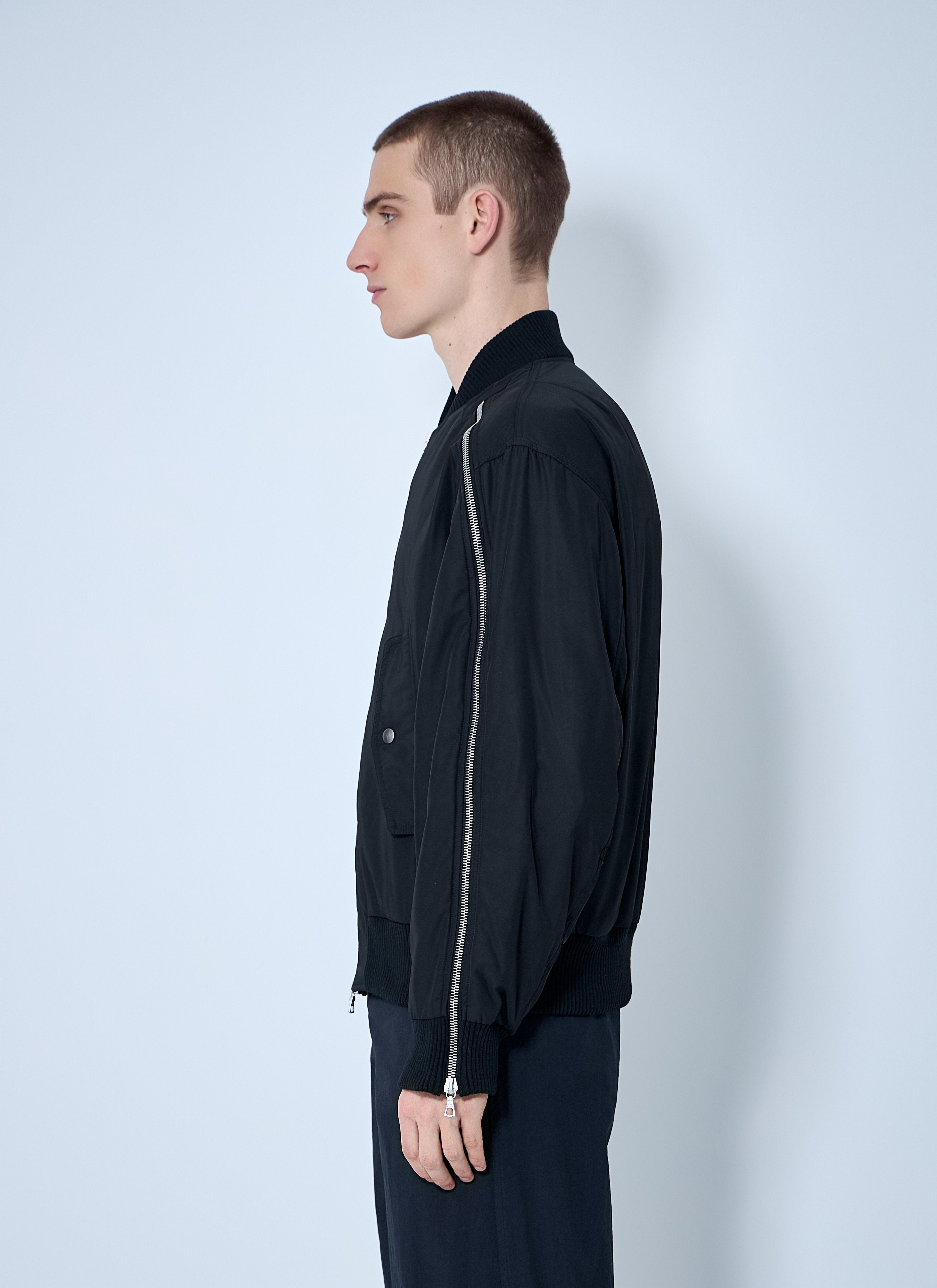 Dries Van Noten Men Nylon Bomber Jacket - 3
