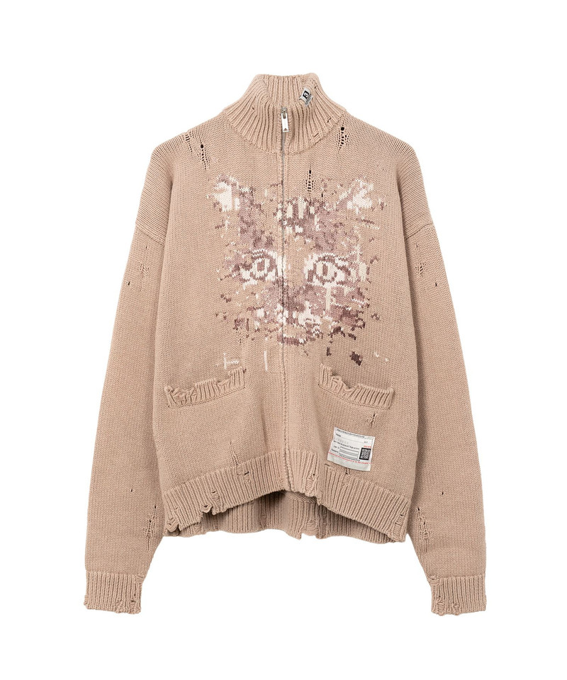 Cat Jacquard Knit Cardigan 26