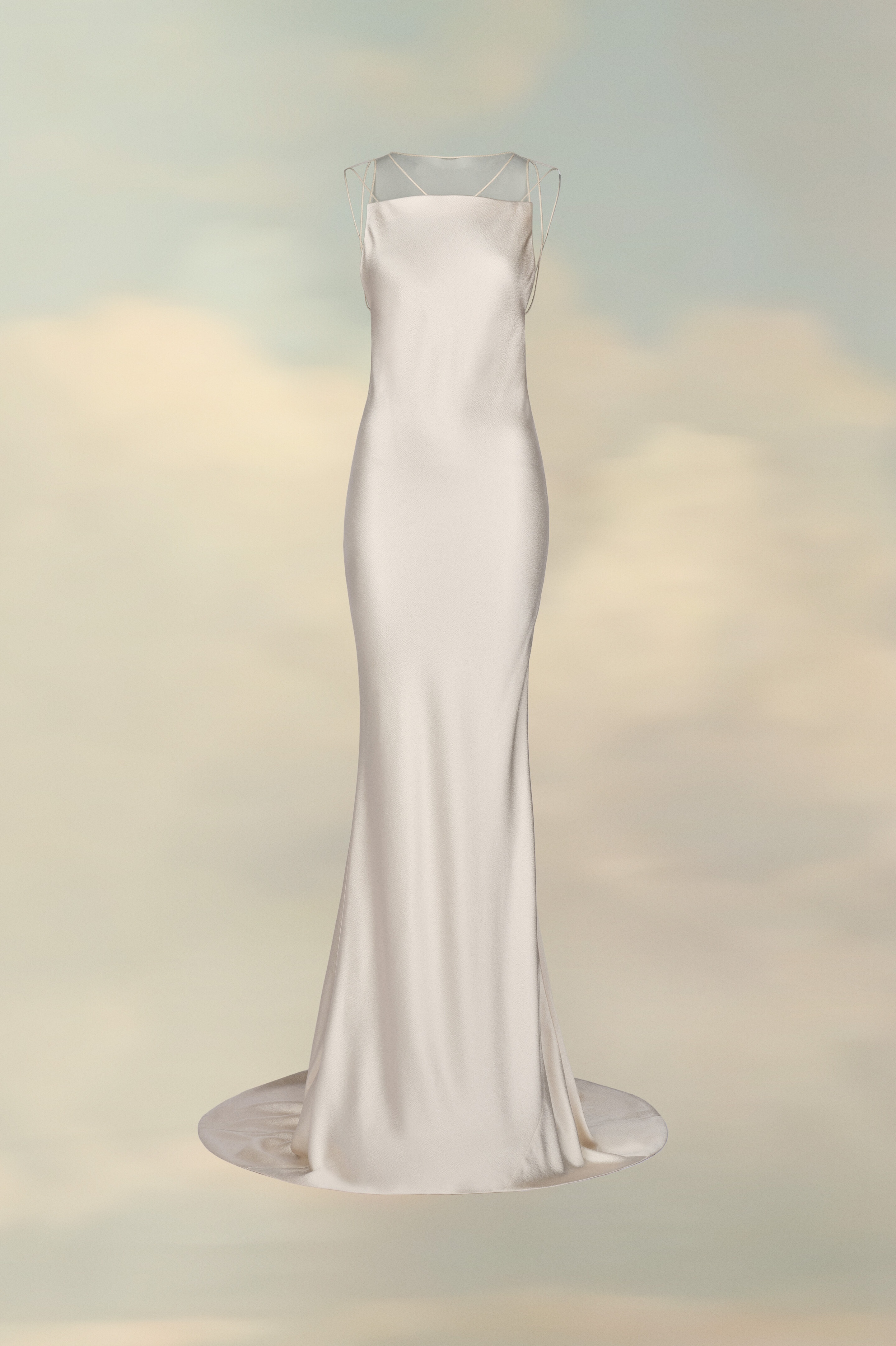 パーティードレス MAISON MARGIELA hammered satin gown SI0CT0001 S49465 Maison Margiela Hammered Satin Gown | Liberty