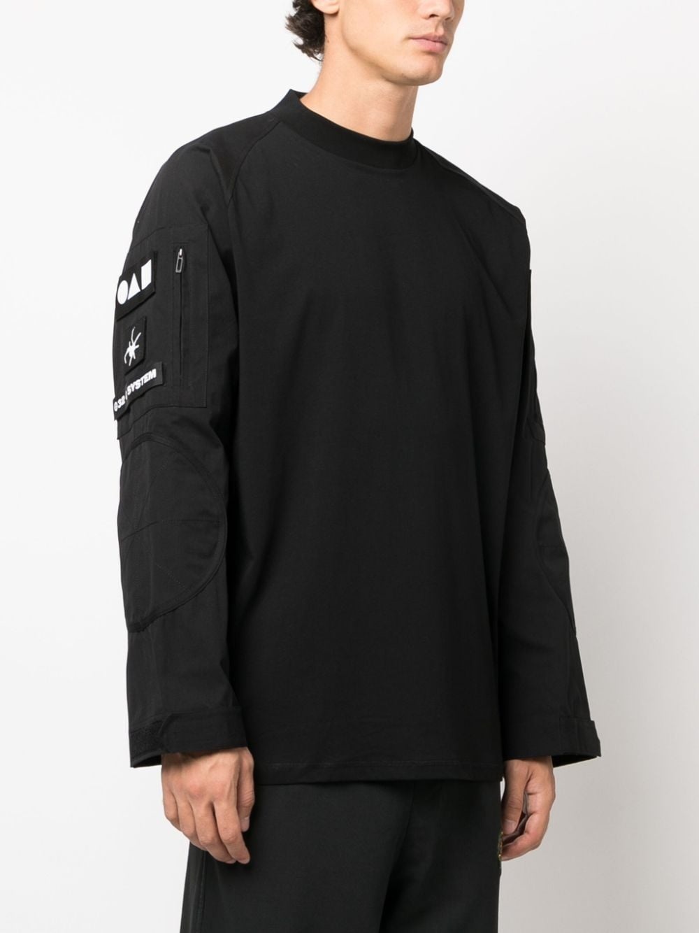 multiple-patches organic cotton sweatshirt - 3