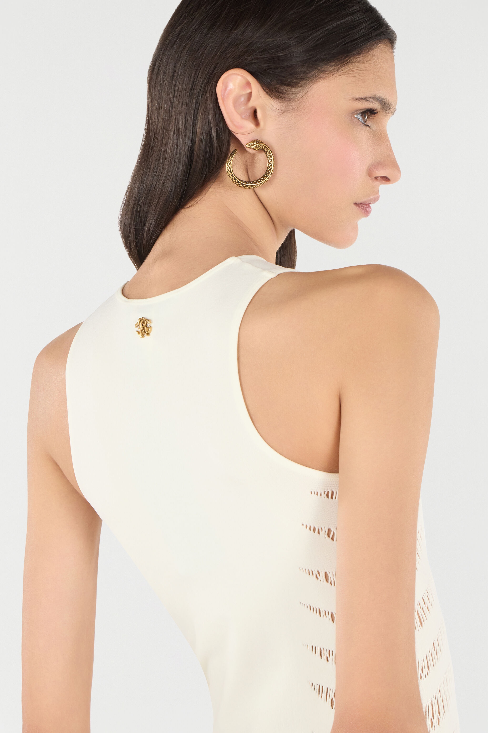 Dress With Openwork Zebra Pattern 6