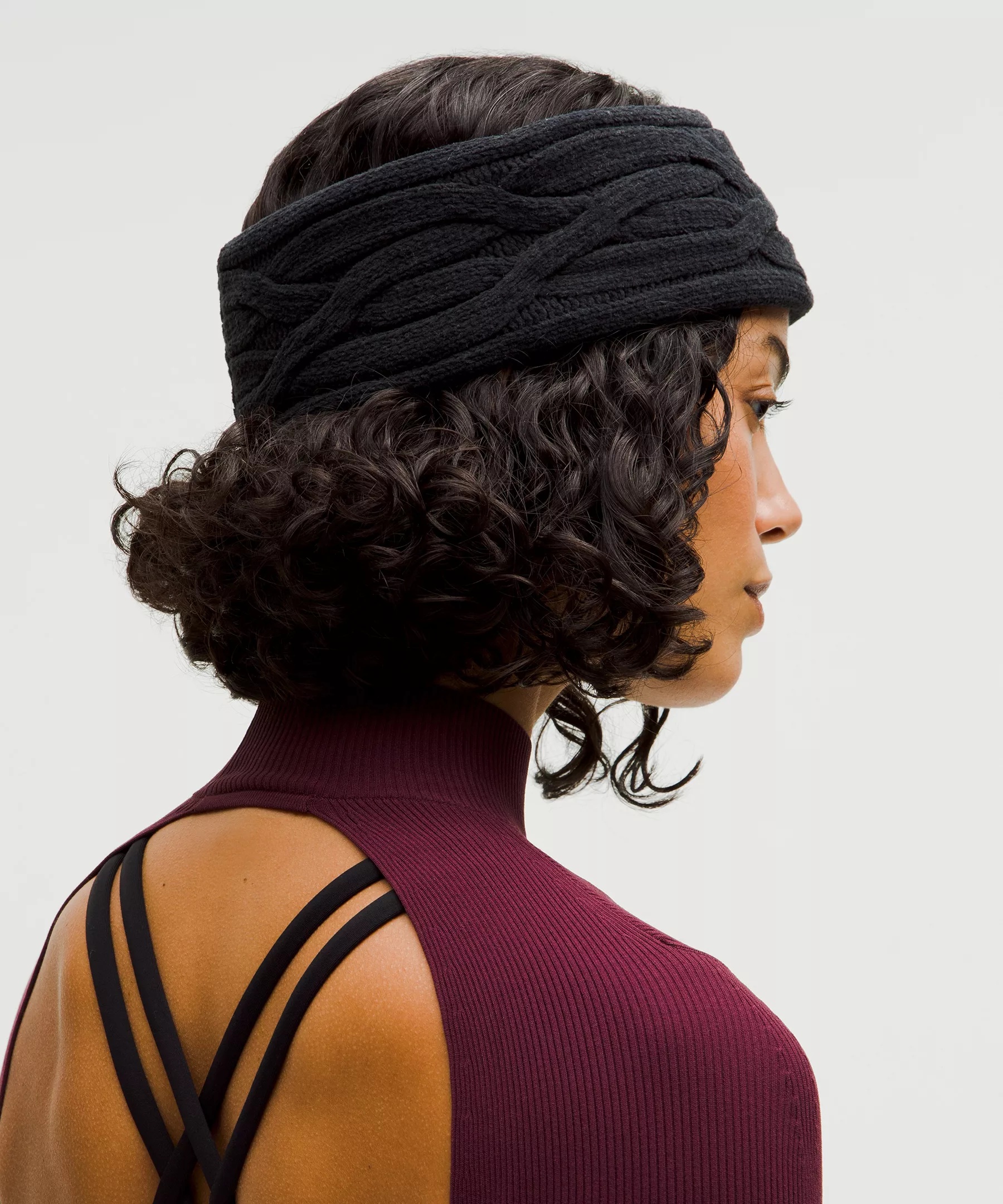 Women's Cable-Knit Fleece-Lined Ear Warmer - 3