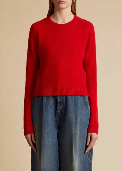 KHAITE The Diletta Sweater in Fire Red outlook