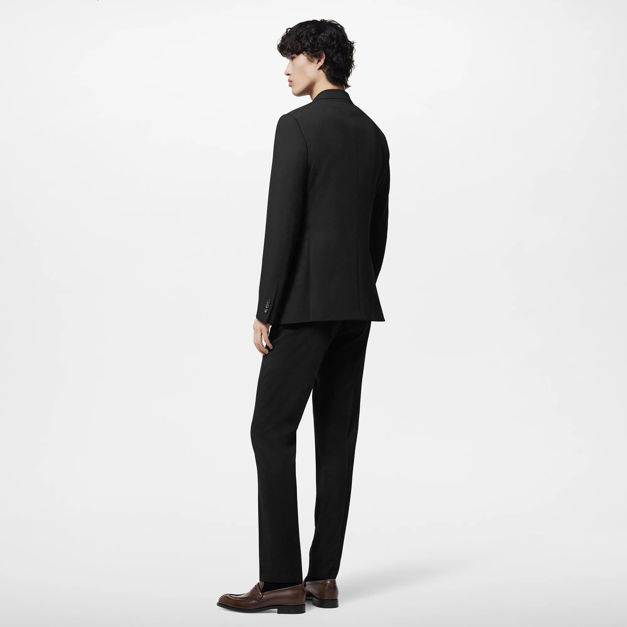 Single-Breasted Wool Blend Pont Neuf Suit - 2