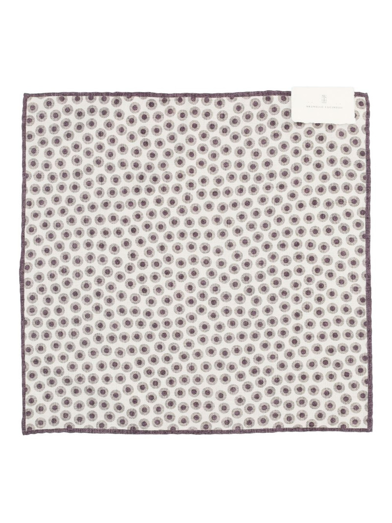 Brunello Cucinelli polka-dot pocket square outlook