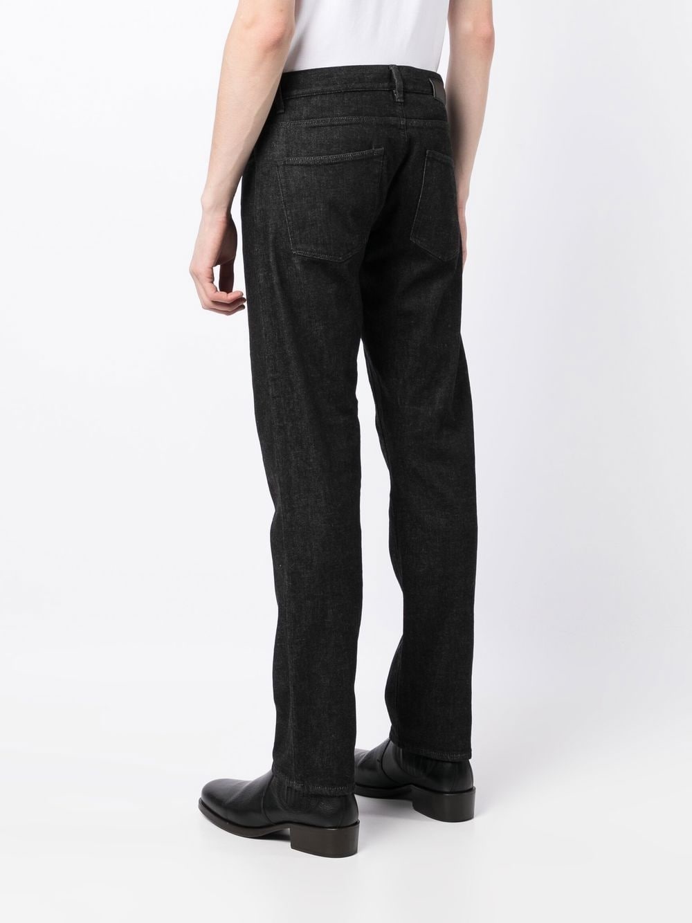 straight-leg dark-wash jeans - 4