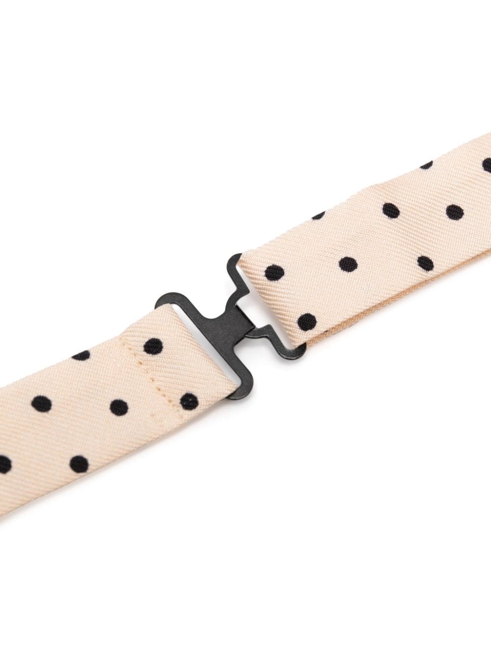 polka-dot print silk bow tie - 3