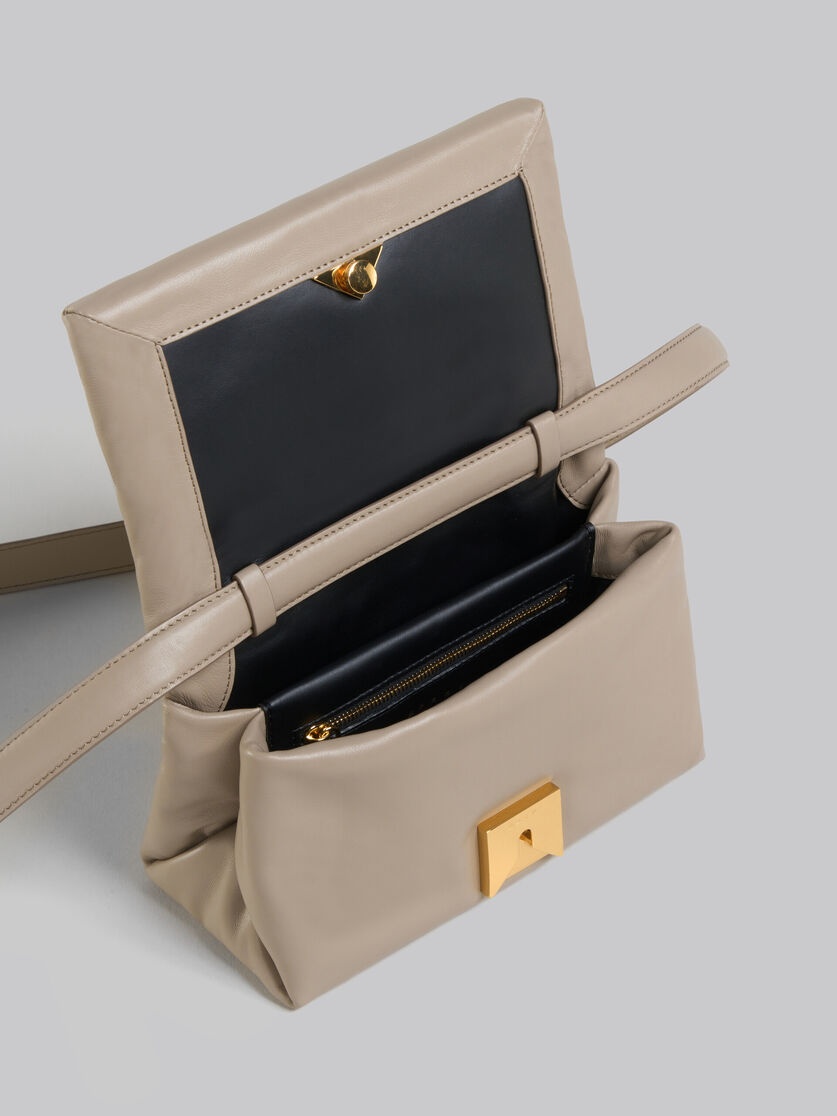 SMALL BEIGE LEATHER PRISMA BAG - 4